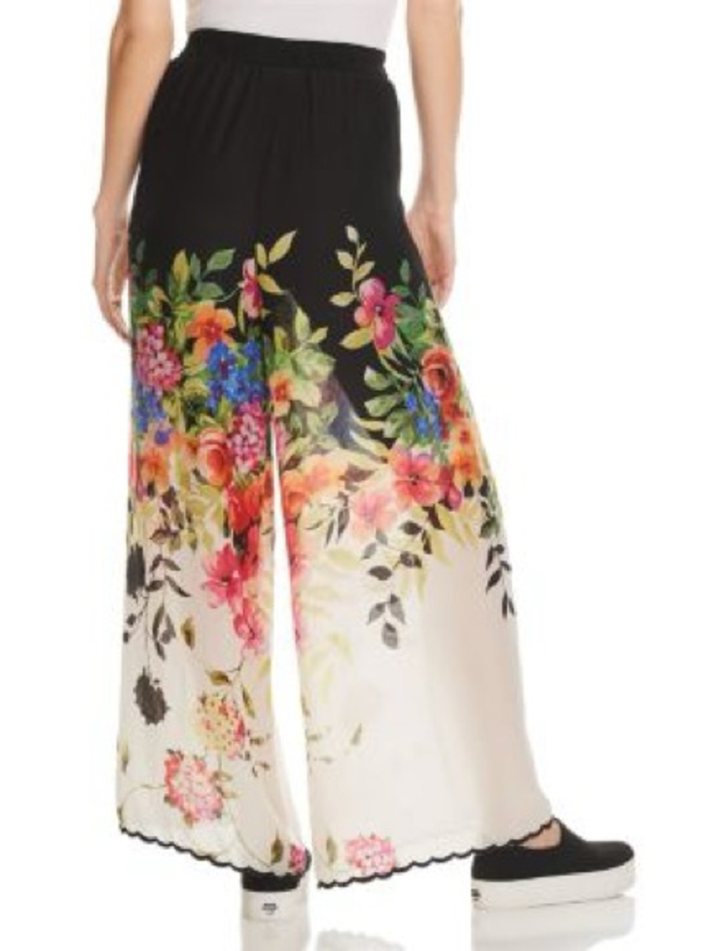 Johnny Was Maya Wide open Legs pants Sz XL Floral - Picture 2 of 10
